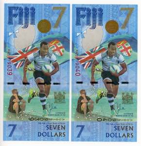 Fiji 2 x 7 Dollars 2017 ... 