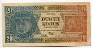 Czechoslovakia 20 Korun 1926