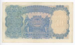 India 10 Rupees 1937 (ND)