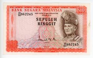 Malaysia 10 Ringgit 1972 ... 