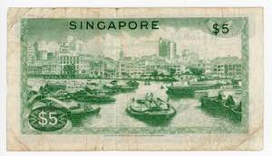 Singapore 5 Dollars 1967 - 1973 (ND)