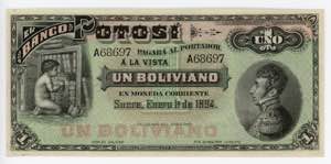 Bolivia 1 Boliviano 1894