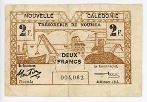 New Caledonia 2 Francs ... 