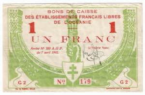 French Polynesia 1 Franc ... 