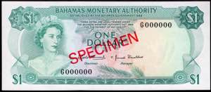 Bahamas 1 Dollar 1968 ... 