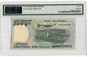 Indonesia 50000 Rupiah 1995 (1998) PMG 66 ... 