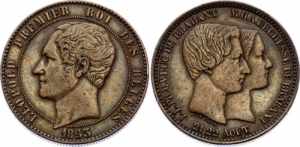 Belgium 10 Centimes 1853