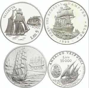 Europe Lot of 3 Silver ... 