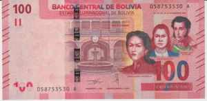Bolivia 100 Bolivianos ... 