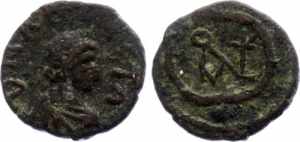 Byzantium Anastasius I Æ Nummus 491 - 518 ... 