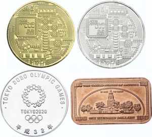 World Lot of 4 Tokens / Medals  