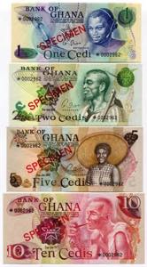 Ghana Set of 4 Notes: 1 ... 