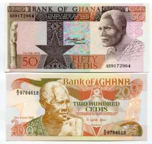 Ghana Set of 2 Notes: 50 ... 