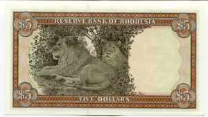 Rhodesia 5 Dollars 1978 