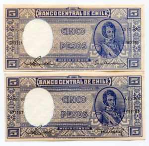 Chile Set of 2 Notes of ... 