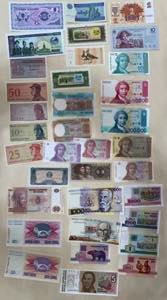 World Lot of 35 Notes