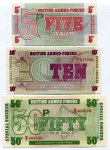 Great Britain Set of 7 Notes 1956 -72 ... 