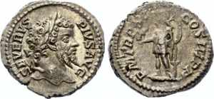 Roman Empire Denarius 204 AD