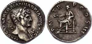 Roman Empire Denarius 123 AD