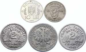 Europe Lot of 5 Coins ... 