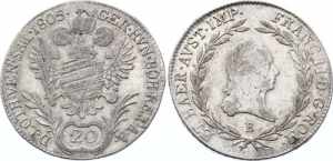 Austria 20 Kreuzer 1805 ... 