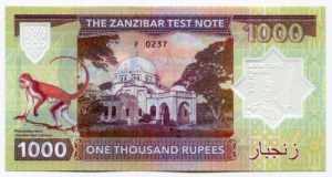 Zanzibar 1000 Rupees 2019 Specimen Freddie ... 