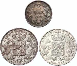 Belgium Set of 3 Silver ... 