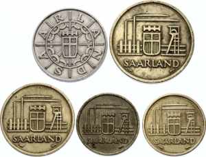Saarland Set of 5 Coins: 10 - 10 - 20 - 50 - ... 
