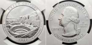 United States 25 Cents 2012 5 Oz NGC UNC
