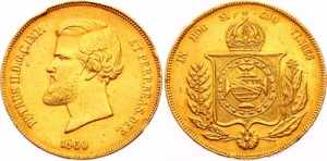 Brazil 20 000 Reis 1860 ... 