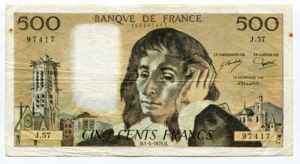 France 500 Francs 1976 