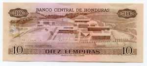 Honduras 10 Lempiras 1989 