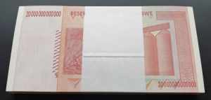 Zimbabwe 20 Trillion 2008 Full Bundle (100 ... 