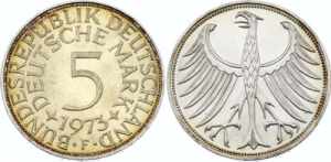 Germany FRG 5 Mark 1973 F