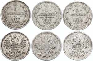Russia Set of 3 Silver ... 