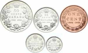 Canada Set of 5 Coins ... 