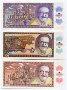 Czechoslovakia Lot of 3 Banknotes 2019 - ... 