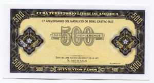 Cuba 500 Pesos 2003 Specimen FIDEL CASTRO