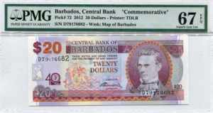 Barbados 20 Dollars 2012 ... 