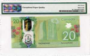 Canada 20 Dollars 2015 PMG 67 EPQ