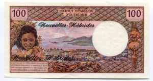 New Hebrides 100 Francs 1975 