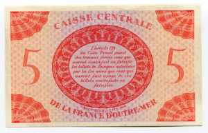 French Equatorial Africa 5 Francs 1944 
