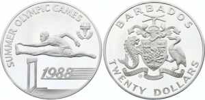 Barbados 20 Dollars 1988 