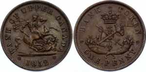Canada Penny Token 1852 