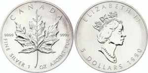 Canada 5 Dollars 1990 