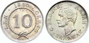 Sarawak 10 Cents 1910 ... 