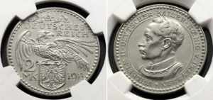 Germany - Empire Prussia Platinum 2 Mark ... 