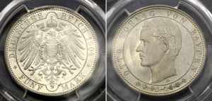 Germany - Empire Bavaria 5 Mark 1904 D ... 