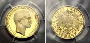 Germany - Empire Saxe-Coburg-Gotha 10 Mark ... 