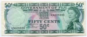 Fiji 50 Cents 1971 